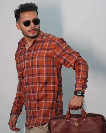 Casual Check Pattern SHIRT